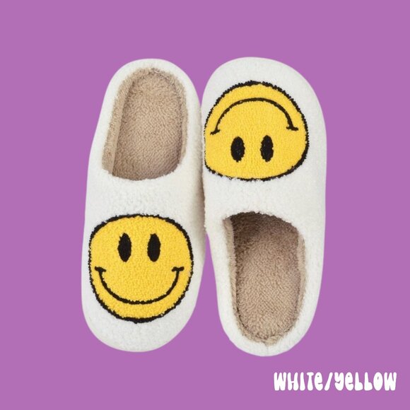 Smiley Face Slippers - Picture 2 of 4